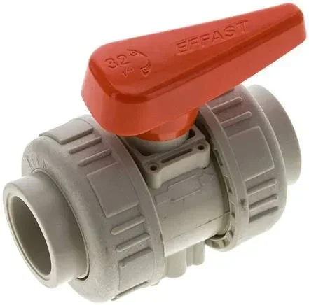 Robinet à boisseau sphérique à souder, PP-H / FKM, 32mm (version industrielle)
