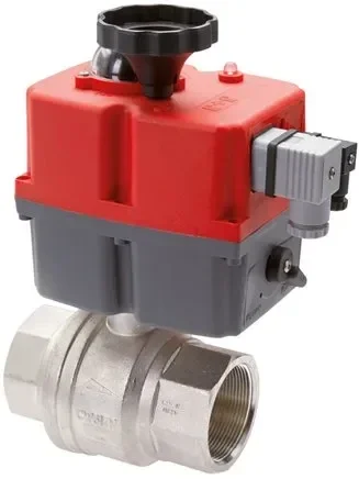 Robinet à boisseau sphérique électrique en laiton, G 1-1/4″, 24 à 240 V (CA) / 24 à 135 V (CC), laiton – PN40, BSR