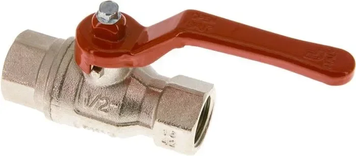Robinet à boisseau sphérique en laiton, Rp 1/2″, -0,9 à 50 bar, passage intégral