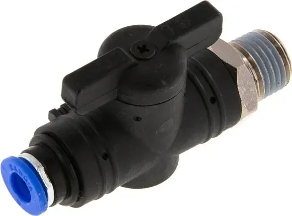 Robinet d’arrêt R 1/4″-6mm, standard IQS