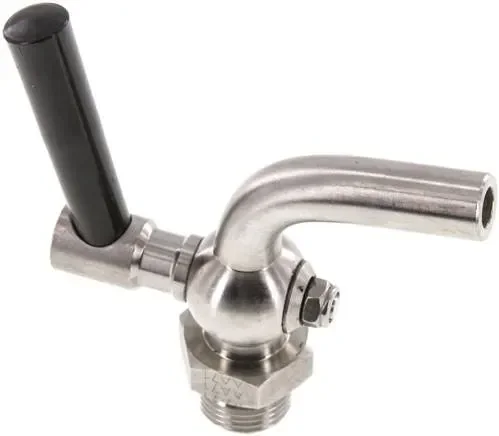 Robinet de vidange en acier inoxydable G 1/2″, PN 6