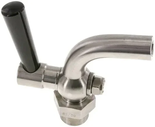 Robinet de vidange en acier inoxydable G 1″, PN 6