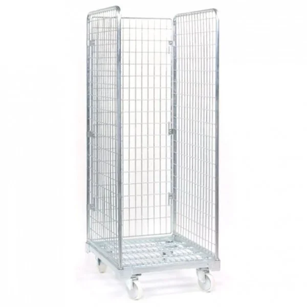 Roll conteneur 3 cotes hauteur 1920 mm petites mailles