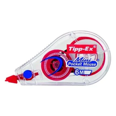 Roller de correction Tipp-Ex Mini Pocket Mouse Fashion – 5mm x 5m – assortis translucides