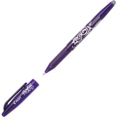 Roller Pilot Frixion – encre gel effaçable – écriture moyenne – bille 0,7 mm violet