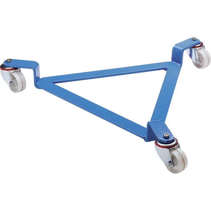 Roule-fût, plateau roulant ouvert, bleu clair – eurokraft pro