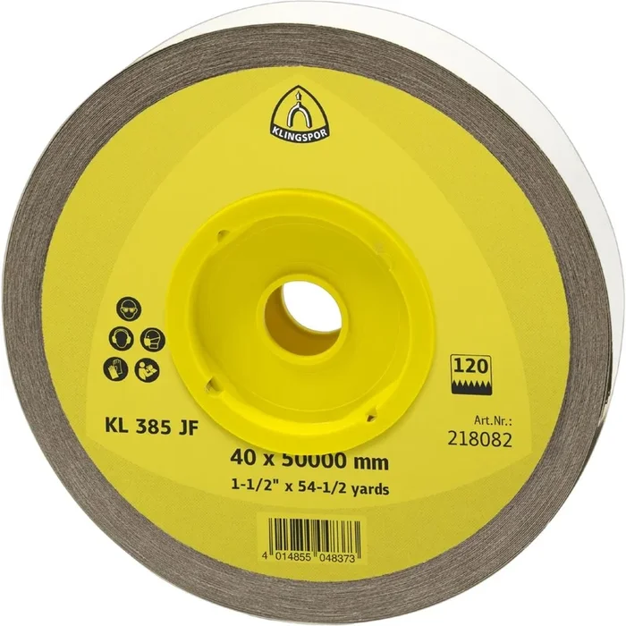 Rouleau abrasif RO KL385JF 100 S 40X50000 SR KLINGSPOR – 218081