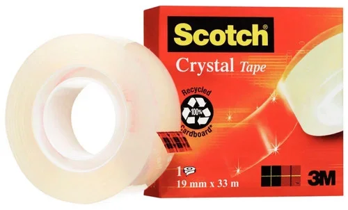 Rouleau adhésif Crystal dimensions: 19mm x 33m