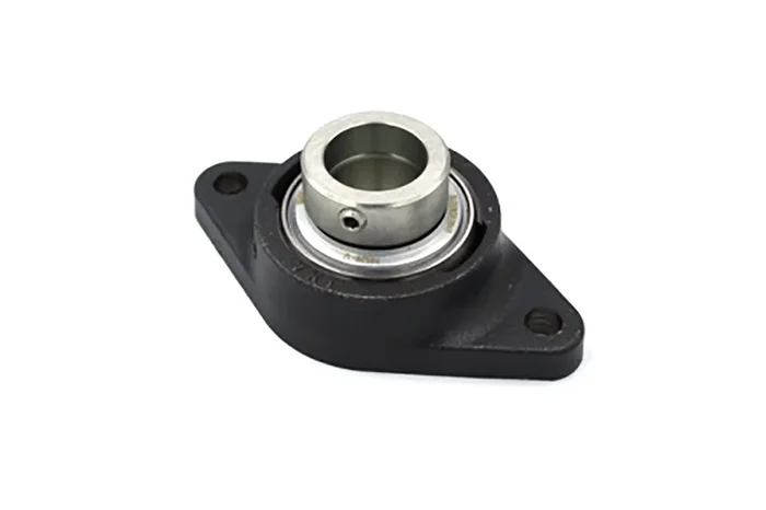 Roulement INA, diam int 35mm, 2 trous de fixations en Fonte