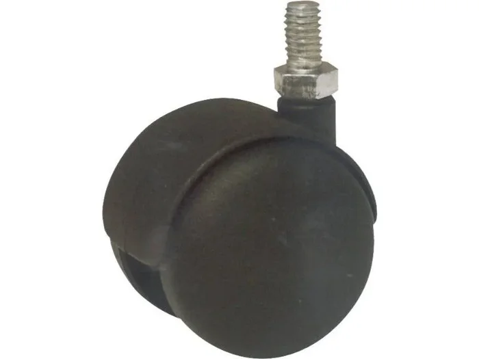 Roulette de fauteuil pivotante dble galet d.50 a tige 8mm – 26361