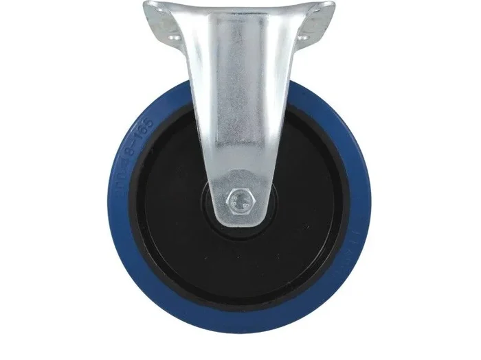 Roulette fixe chape zinguee bandage bleu d.125 150kg – 26432