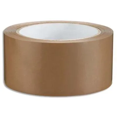Ruban adhésif d’emballage en PVC – 53 microns – 48 mm x 66 m – havane