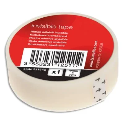 Ruban adhésif invisible 1er prix – 19 mm x 33 m – en boite individuelle