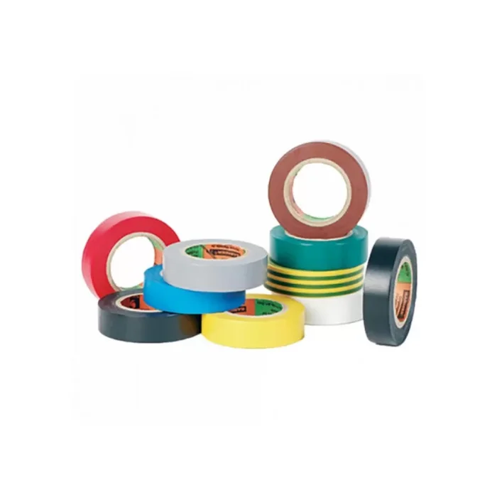 Ruban adhesif vinyle plastifie 6022 pour isolation electrique 15 mm x 10 m Multiteintes – lot de 10