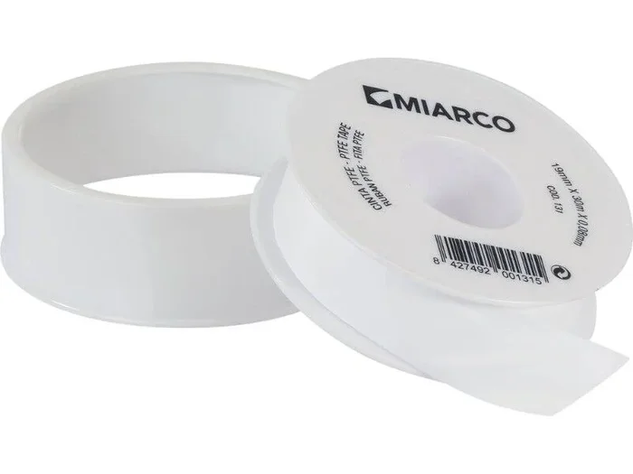Ruban au ptfe blanc 19mmx30mx0.08mm MIARCO – 20570