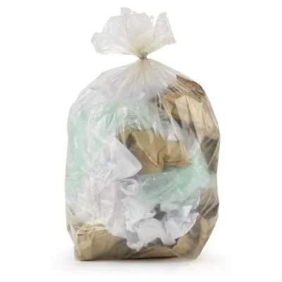 Sac poubelle recyclé 110 L – Transparent – Carton de 200