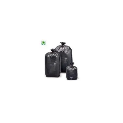 Sac poubelle recyclé 20 L – Noir – Carton de 500