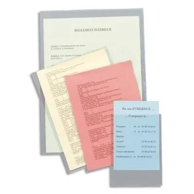 Sachet de 10 étuis 1er prix – 15×21 cm en PVC 15/100e