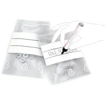 Sachet plastique à fermeture zip Transparent 50µm 120 mm x 180 mm