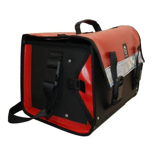 Sacoche à outils semi rigide avec rabat rouge L45 x H28 x E26