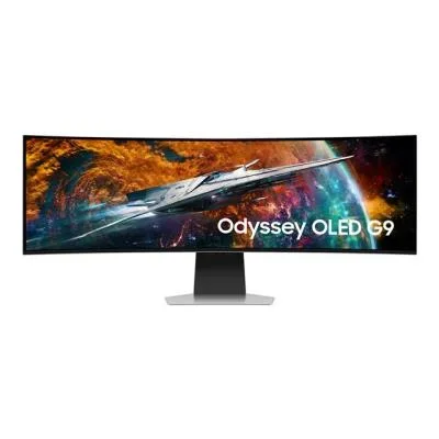 Samsung g95sc écran plat de pc 124,5 cm (49″) 5120 x 1440 pixels dual qhd oled argent