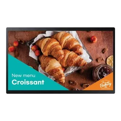 Samsung qb24c écran plat de signalisation numérique 61 cm (24&Prime;) led wifi 250 cd/m² full hd noir intégré dans le processeur tizen 16/7