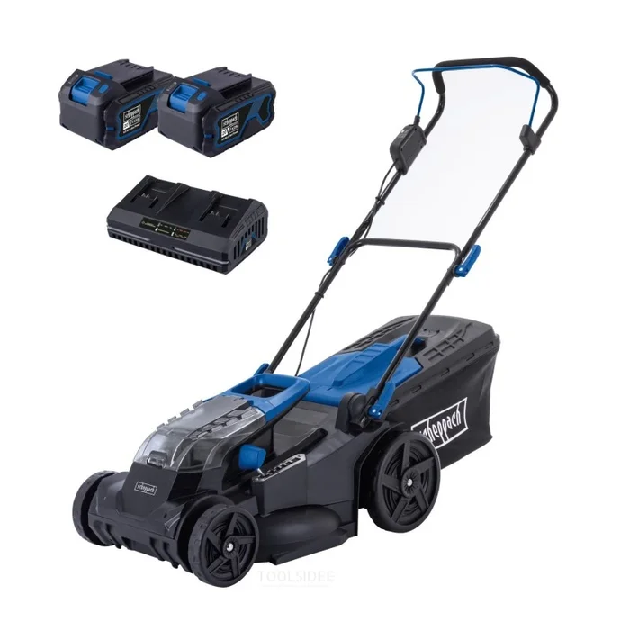 Scheppach Kit tondeuse à batterie 2x20V BC-MP430-X (avec 2 batteries)