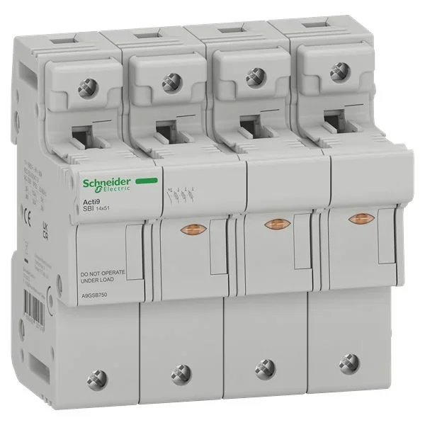 Sectionneur à fusible 50A Châssis fermé 3P + N Acti9 Fusible