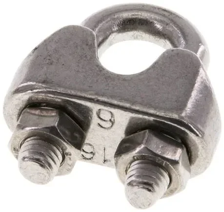 Serre-câble p. câble 6,0mm, M 5, B=13, 1.4436