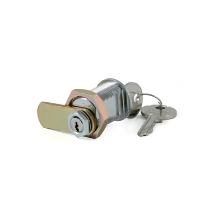 Serrure batteuse agreee PTT Tesa finition chromee pour boite aux lettres individuelle