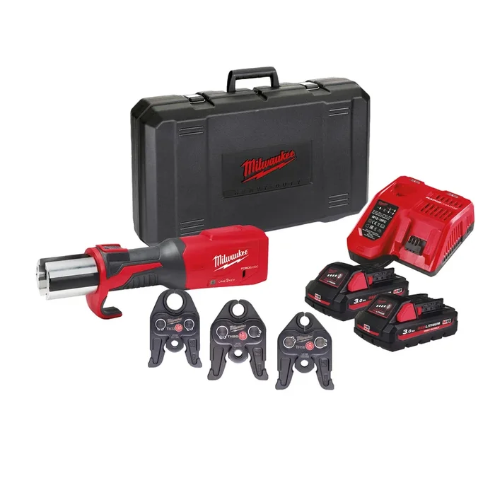 Sertisseuse hydraulique one key, 18v, 2 batteries 3ah, matrices th MILWAUKEE – 4933478307