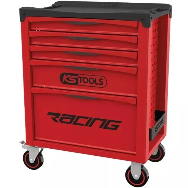 Servante d&rsquo;atelier Racing 5 tiroirs complète 198 outils Ks Tools