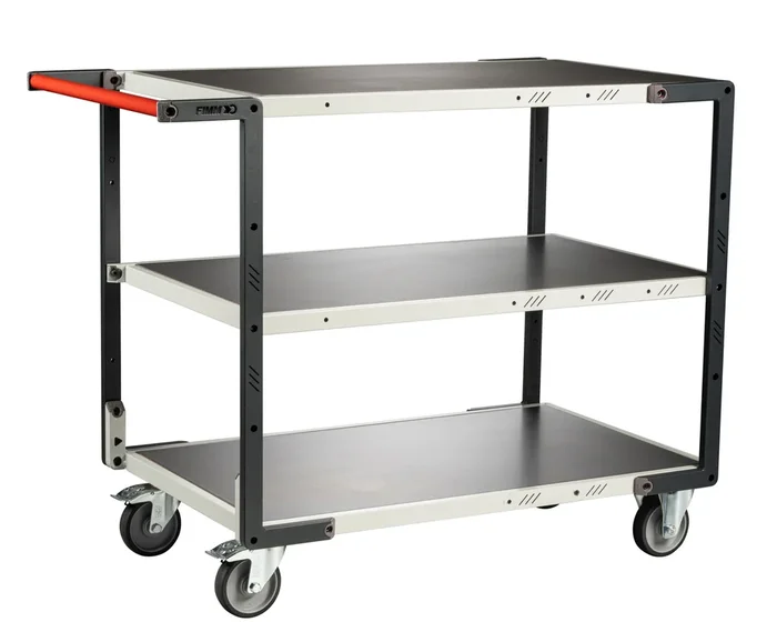 Servante Flat-Pack 3 plateaux tôle 1000×600 mm 250 kg – FIMM – 884722324