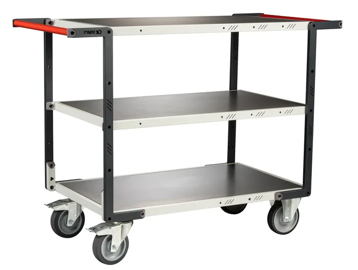 Servante Flat-Pack 3 plateaux tôle 850×500 mm 400 kg – FIMM – 884721347