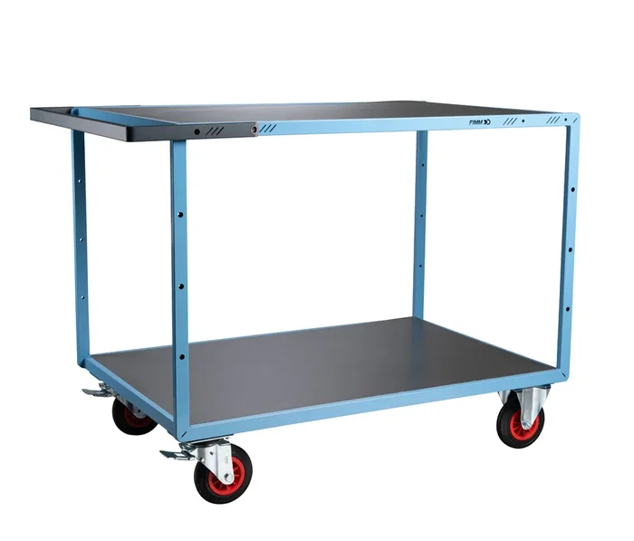 Servante mécano-soudée 2 plateaux 1200×800 mm 400 kg – FIMM – 880703331