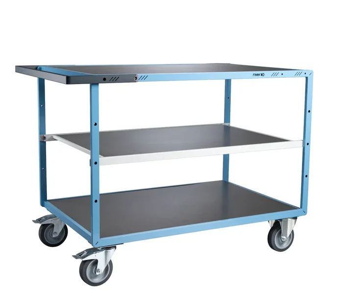Servante mécano-soudée 3 plateaux 1200×800 mm 400 kg – FIMM – 880703342