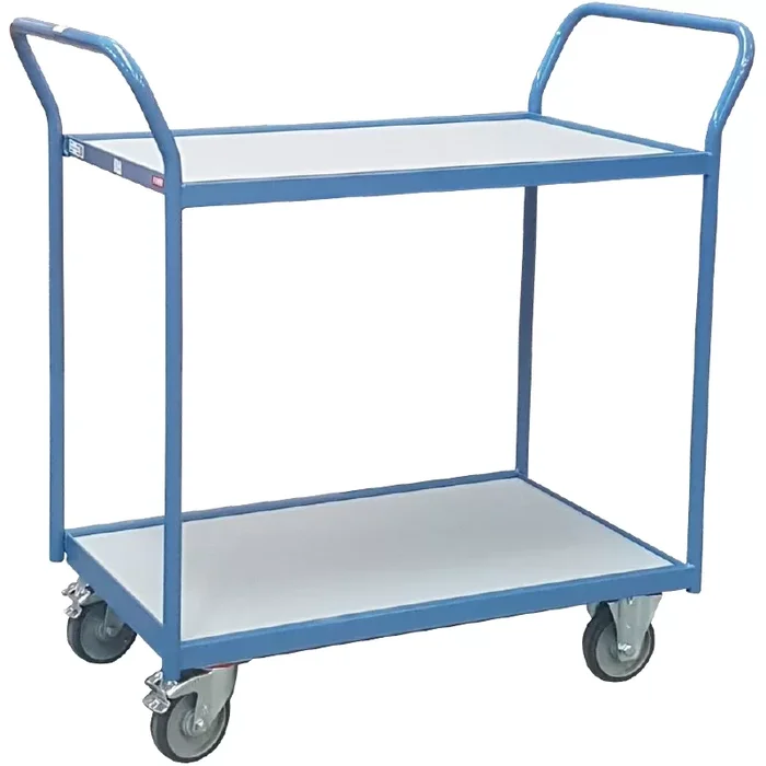 Servante polyvalente 2 plateaux bois 850 x 500 mm 250 kg