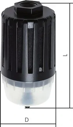 Silencieux à filtre fin G 1
