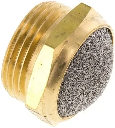 Silencieux G 1″, tissu métallique, laiton