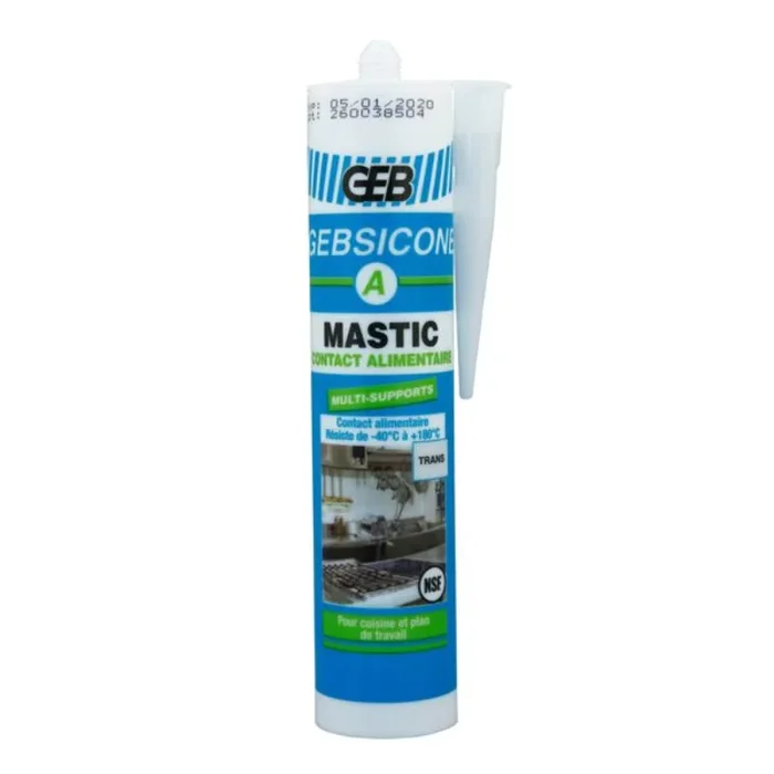 Silicone special alimentaire GEB translucide cartouche 280 ml