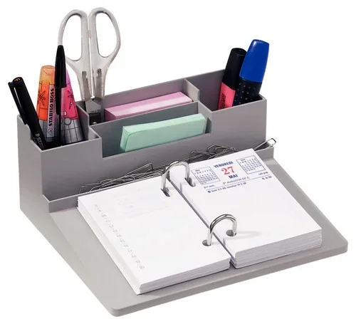 Socle plastique multifonction gris