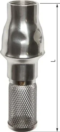 Soupape de pied (légère) G 3″, acier inoxydable