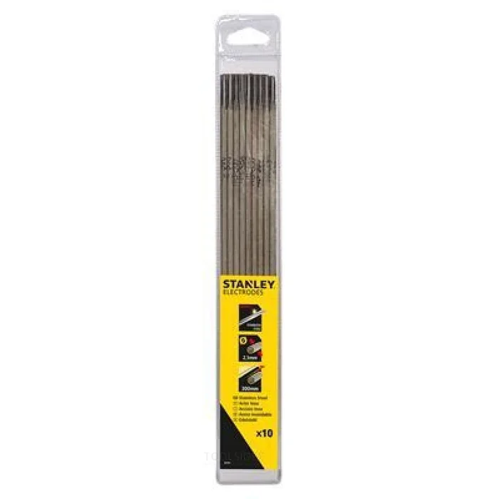 Stanley Electrodes de soudage en acier inoxydable 2.5 x 300mm 10pcs.