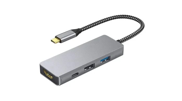 Station d&rsquo;accueil HDMI USB C RND, 1 écran, 3 ports