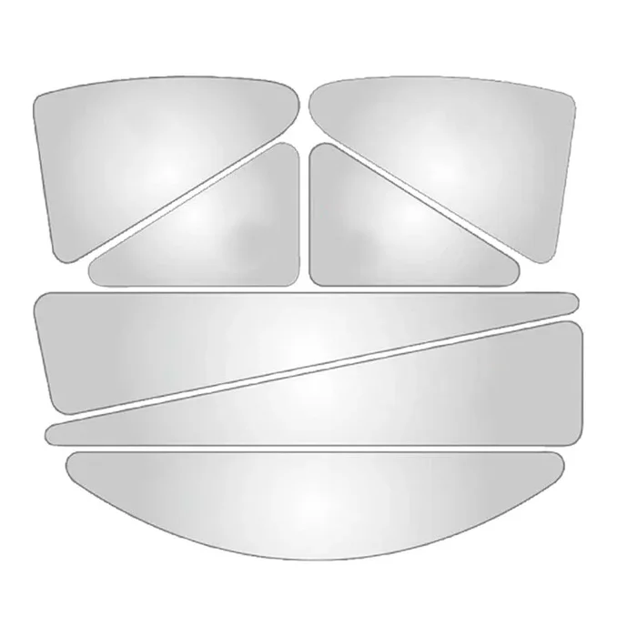 STICKERS HV ARGENT POUR CASQUE DE CHANTIER – DELTA PLUS – HESTICKERAR