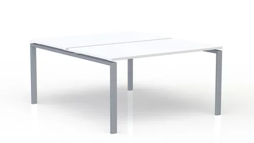 Structure partagée Idesk P. 142 cm – Piétement Gris Aluminium
