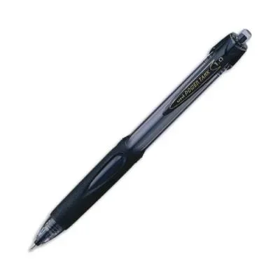 Stylo à bille Uniball SN 220 Powertank – pointe moyenne rétractable – noir