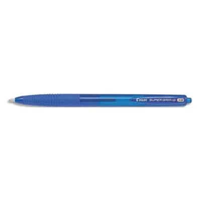 Stylo Bille Pilot Super Grip G rétractable – poine extra large – encre bleue