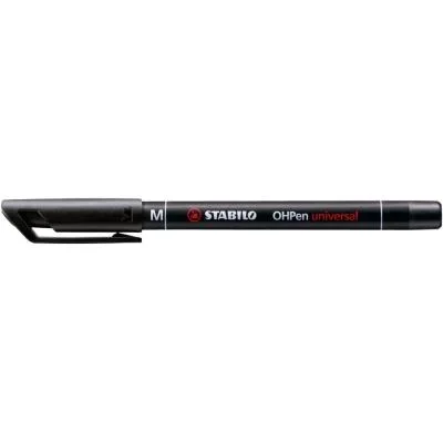 Stylo-feutre marqueur permanent Stabilo OHPen universal – pointe moyenne 1 mm – noir