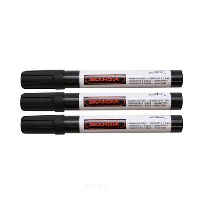 Stylo feutre Skandia noir 3pcs ZB